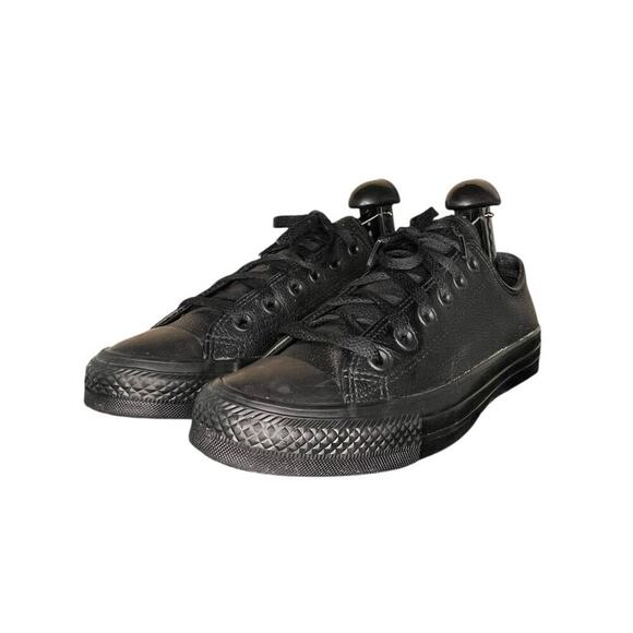 ***SOLD*** Converse All Star CTAS 70 Leather Sneakers M5.5 W7.5 Triple Black - Picture 2 of 6